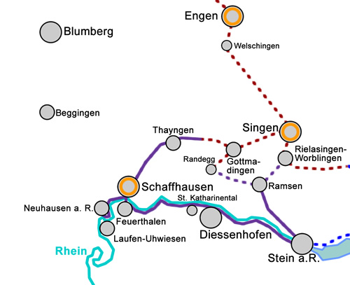 HochrheinKunstweg Abschnitt 1 Agglomeration Schaffhausen