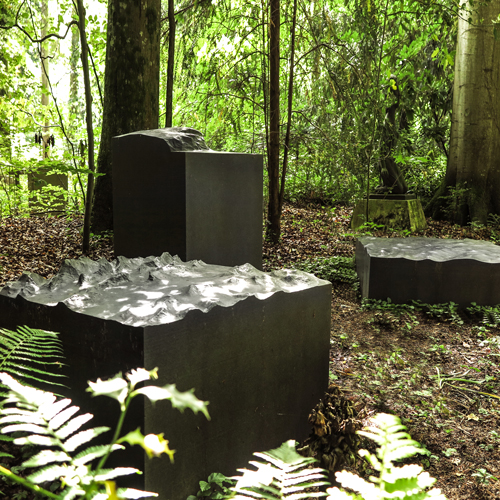 Waldfriedhof Schaffhausen - hk1sh246 Triptychon: Land, Küste und Meer von Jürg Stäheli